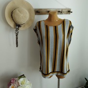 Elegancka bluzka damska Next, rozmiar 42, szara w paski