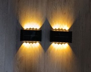 Lampa ścienna ,solarna , zewnętrzna 10 LED ,opakowanie 2 lampki