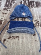 Czapka+komin dla chłopczyka 