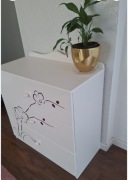 Komoda + biurko Meblik Violet Orchidea