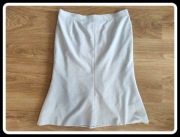 Szara spódnica z podszewką 42 XL elegancka