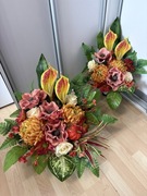 Komplet nagrobny wiązanka wazon stroik kompozycja