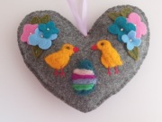 OZDOBA ŚWIĄTECZNA KURCZACZKI WIELKANOC FILC HAND MADE