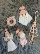 Prezent pod choinkę box świąteczny makrama ozdoby choinkowe ręcznie robione