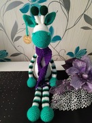Hand Made Maskotka Słodka Żyrafa w Szaliczku