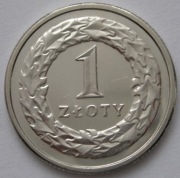 Polska 1 złoty 1993 - bin