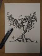 Rysunek: narodziny 2 - cienk - blok t. A4 250 g/m2