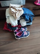 Mega zestaw ubrań dla dziewczynki rozmiar 146 buty kurtka