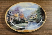 Thomas Kinkade Śliczny talerz porcelanowy ozdobny BRADEX