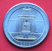 25 Centów 2010 P    r -     USA  Hot Springs     stan !!