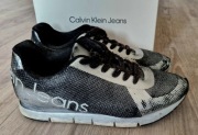 Calvin Klein buty snickers rozmiar 43 czarne srebrne