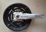 SHIMANO korba rowerowa FC-T521 175mm 48/36/26 Octalink z osłoną plastikową