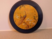 obrazek satynowy – z pawiem