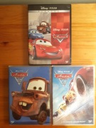Auta filmy DVD cz. 1, 2, 3