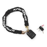 Zapięcie rowerowe łańcuch z kłódką na klucz 