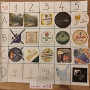 Podkładki, podstawki pod piwo po 2 zł zestaw za 35 zł, Nr38 cały świat 