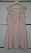 Sukienka pudrowy róż
