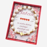 Bransoletka na Dzień Babci Różaniec bransoletki święta 