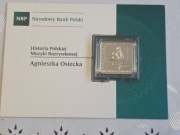 Moneta Ag 10 zł Agnieszka Osiecka KWADRAT
