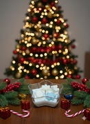 Gwiazda Zimy – ręcznie robiona świeca sojowa w kształcie gwiazdy 