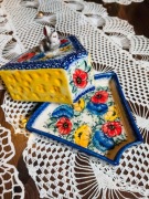 Pojemnik na ser ceramika bolesławiecka