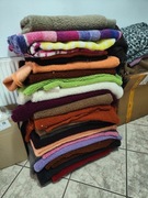 Wełniana dzianina na legowisko dla kota lub psa