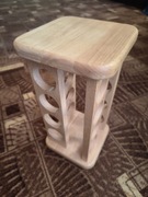 Stojak na Przyprawy drewniany na 16 Pojemników Obracana Podstawka