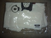 Body z długim rękawem w kolorze ecru, rozmiar 80