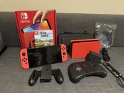 Nintendo switch OLED + gra, gwarancja 18 mies, MEGA ZESTAW