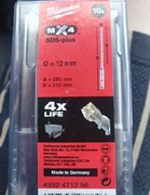 Wiertła do betonu SDS MX4 Milwaukee 12x 210/260 mm