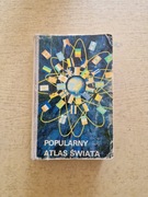 Książka Popularny Atlas Świata wydanie kieszonkowe z roku 1976