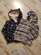 2pak bluza rozpinana z kapturem r. 86