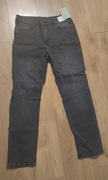 Spodnie jeansy czarne wytarte slim fit nowe z metką H&M 170