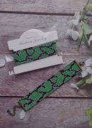 Bransoletka ręcznie robiona na krośnie z koralików