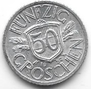 Austria 50 gr.1952