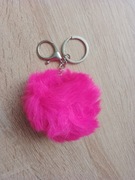 Brelok pompon futerko fuksja