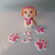 Skye psi patrol pies figurka dekoracje na tort 