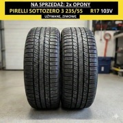 2x PIRELLI SOTTOZERO 3 235/55 R17 103V UŻYWANE | ZIMA, BUS, VAN