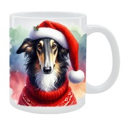 KUBEK Z PSEM Chart rosyjski borzoj - PREZENT, PERSONALIZOWANY, 24HWYS