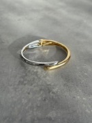 Sztywna dwukolorowa bransoletka Zezu jewelry