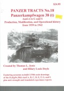 Panzer tracts No. 18 Panzerkampfwagen 38 (t) Ausf. A to G und S Production