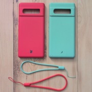 Google Pixel 6 Pro Bizon Case x2 silikonowe, czerwony, zielony, silikon