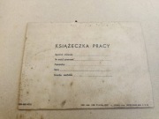Książeczka pracy rok 79