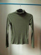 Golf długi rękaw khaki zielony New Look S