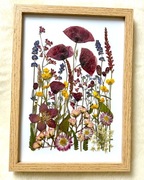 Obraz suszone kwiaty w ramce