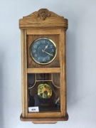 424 Zegar wiszący mechaniczny HAU antyk