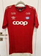 T-shirt czerwony spprtowy UMBRO w roz. M czerwona bluzka z krótkim rękawem