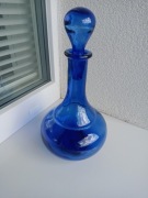 ART DECO KARAFKA KOBALTOWA 