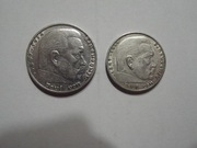 5 Marek 1937 rok. 2 Marki 1937 rok. Hindenburg.
