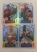 4 karty Trophy Triumph. Topps 2024 2025 Messi Vini Jr Haaland Neuer